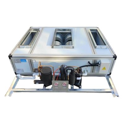 1-5HP सुपर स्लिम छत लटकती पानी ठंडा डीएक्स एयर हैंडलिंग यूनिट वायु शोधन एचवीएसी औद्योगिक के लिए