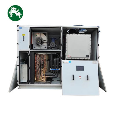 संक्षेपण गर्मी वसूली 10HP डीएक्स एकीकृत छत पैक इकाई विस्फोट प्रूफ प्रशंसक मोटर के साथ