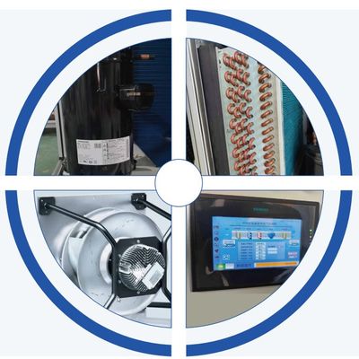 1-5HP सुपर स्लिम छत लटकती पानी ठंडा डीएक्स एयर हैंडलिंग यूनिट वायु शोधन एचवीएसी औद्योगिक के लिए